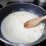 Añadimos la leche