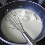 Añadimos el queso crema
