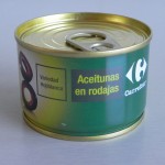 Aceitunas negras en rodajas
