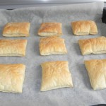 Sacamos los hojaldres del horno