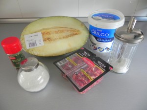 Ingredientes Sopa fría de melón