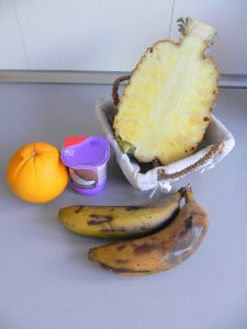 Ingredientes Smoothie de piña, plátano y coco