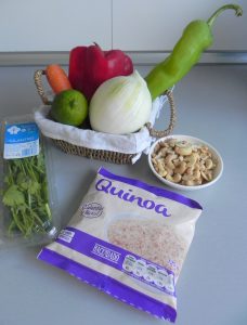 Ingredientes Ensalada de quinoa al estilo thai