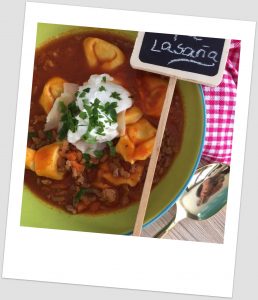 Sopa "lasaña" (Lasagna soup)