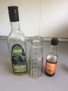 Mezclamos el aceite de oliva con la soja