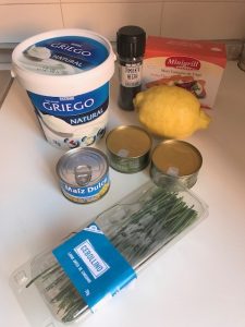 Ingredientes Ensalada de atún "5 Minutos"